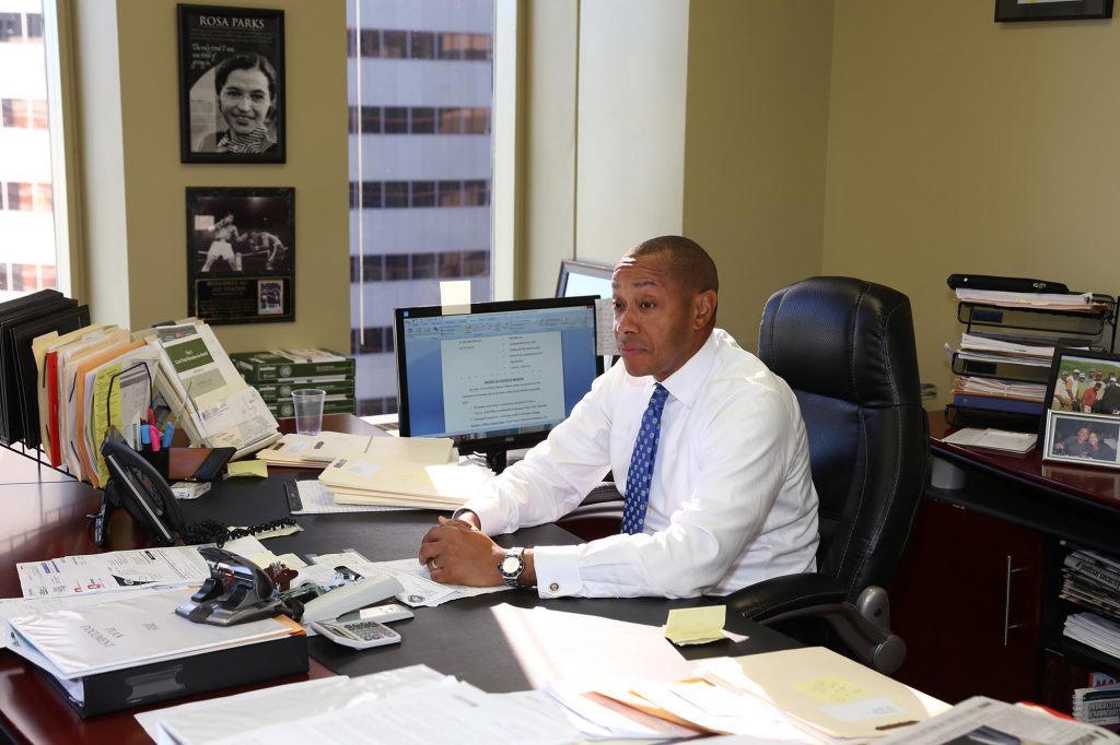 Myron at his office